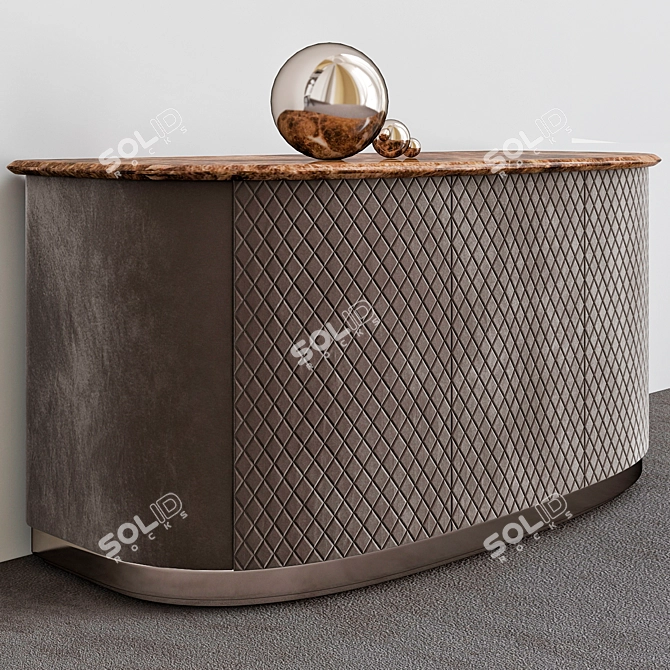 Elegant Turri Console Table: A Timeless Masterpiece 3D model image 1