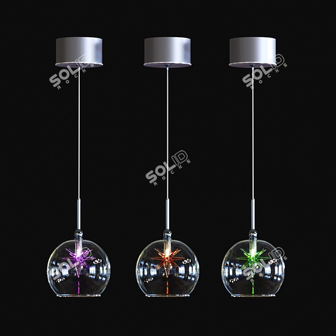 Starburst Pendant Light by ET2 3D model image 1