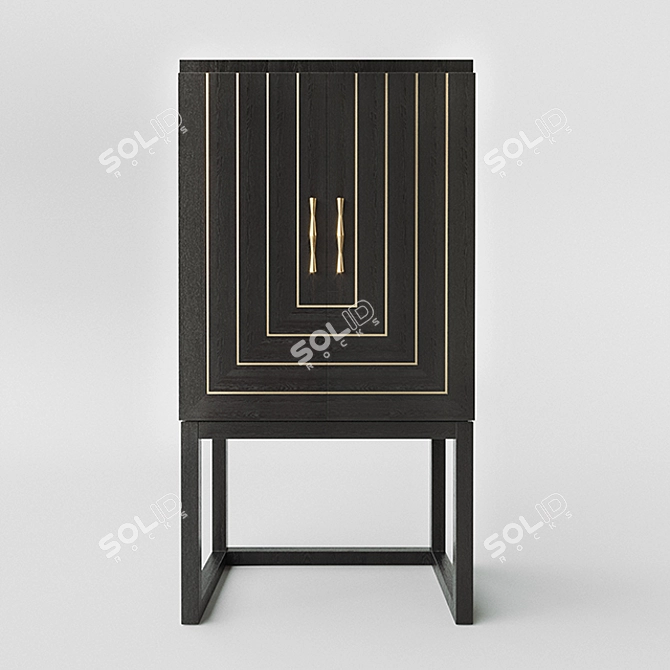 Arteriors McMahen Cabinet: Sleek, Stylish, and Spacious 3D model image 1