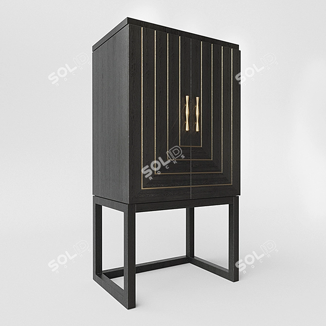 Arteriors McMahen Cabinet: Sleek, Stylish, and Spacious 3D model image 2