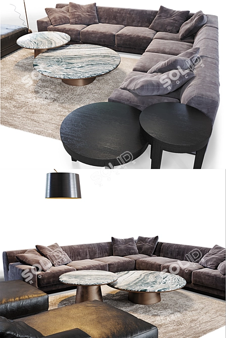 Elevated Elegance: Frieman Modular Set 3D model image 2