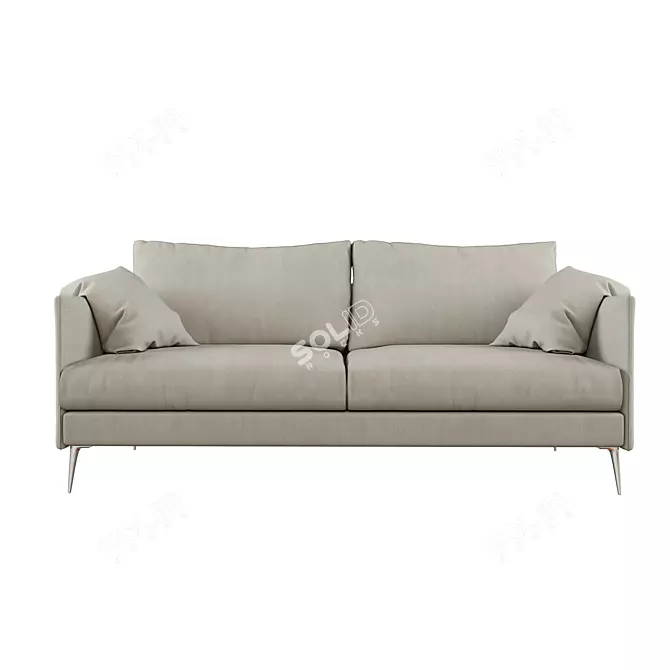 Stylish Scandinavian Sofa: Cumulus 3D model image 1