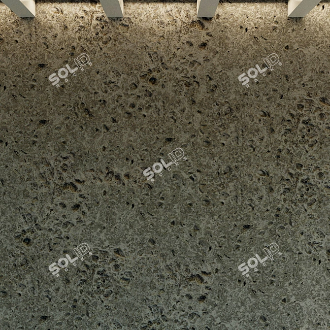 Seamless Concrete Wall Texture 3D model image 2