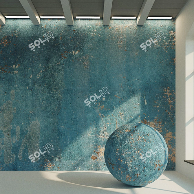 Vintage Plaster Texture for Walls 3D model image 1