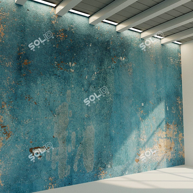 Vintage Plaster Texture for Walls 3D model image 2