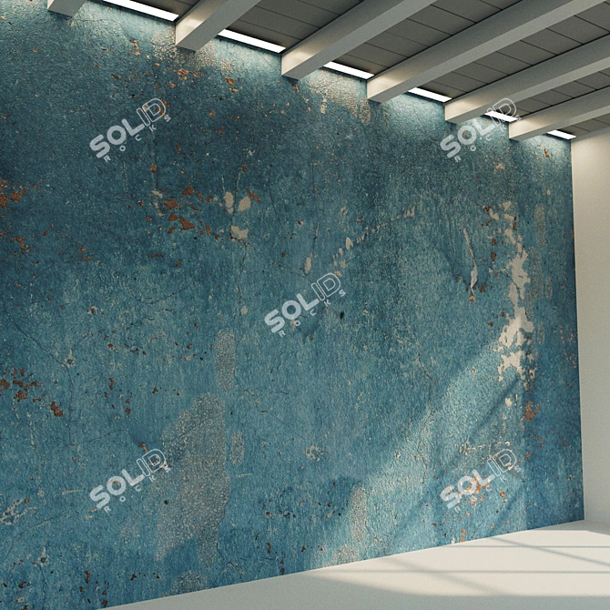 Authentic Plaster Wall Texture 3D model image 2