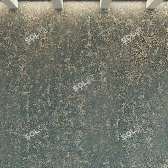 Decorative Plaster Material with Seamless Texture 3D model image 3