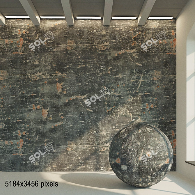Textured Decorative Plaster Kit 3D model image 1
