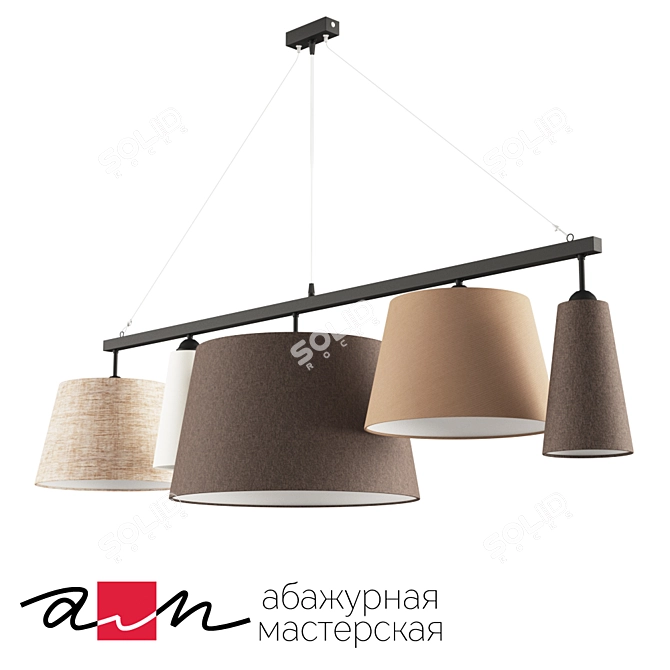 BILLIARDS NEW Pendant Lamp 3D model image 1