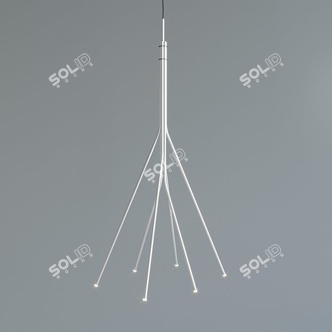 Elegant Treelight Pendant 3D model image 3