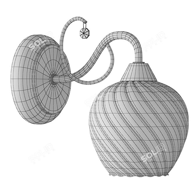 Freya Nora Modern Wall Sconce 3D model image 2