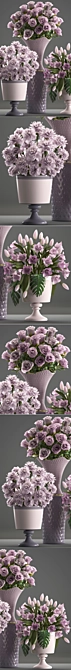 Floral Harmony Collection 3D model image 2