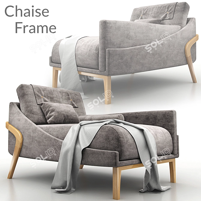 Modern Chaise Frame: Masotti ZM.110 3D model image 1