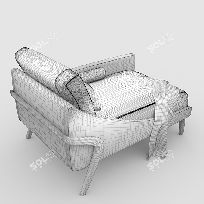 Modern Chaise Frame: Masotti ZM.110 3D model image 3