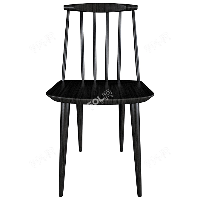 HAY J77 Chair: Stylish Comfort & Stability 3D model image 1