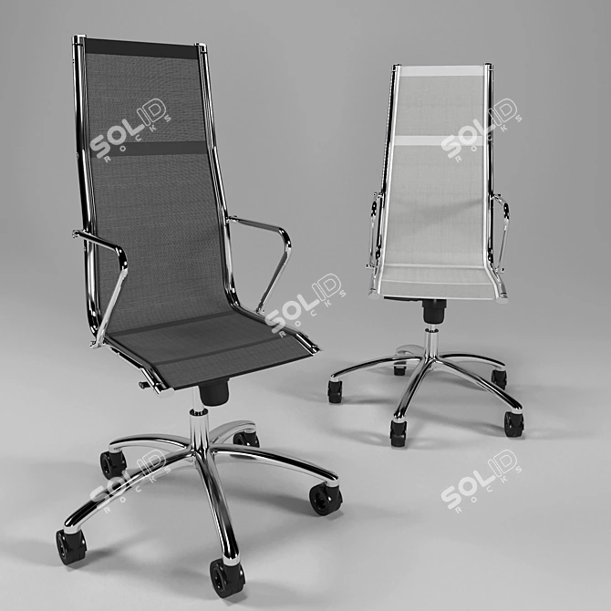 Sleek Executive Ice Chair 3D model image 1