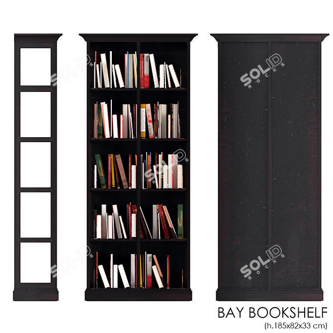 Marioni Liberia Bay: Stylish Bookshelf for Your Home 3D model image 2