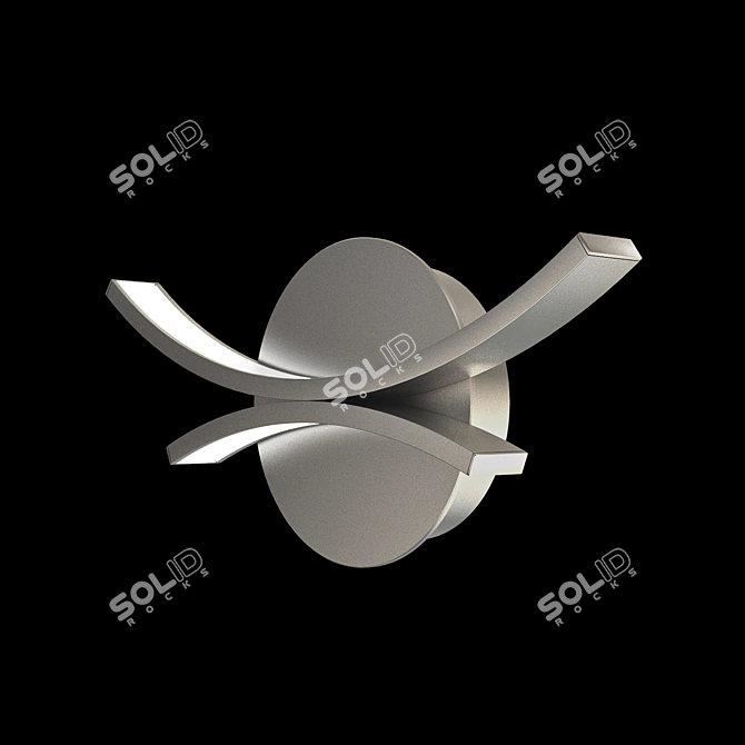 Russian-Made Dual-Beam LED Sconce 3D model image 1