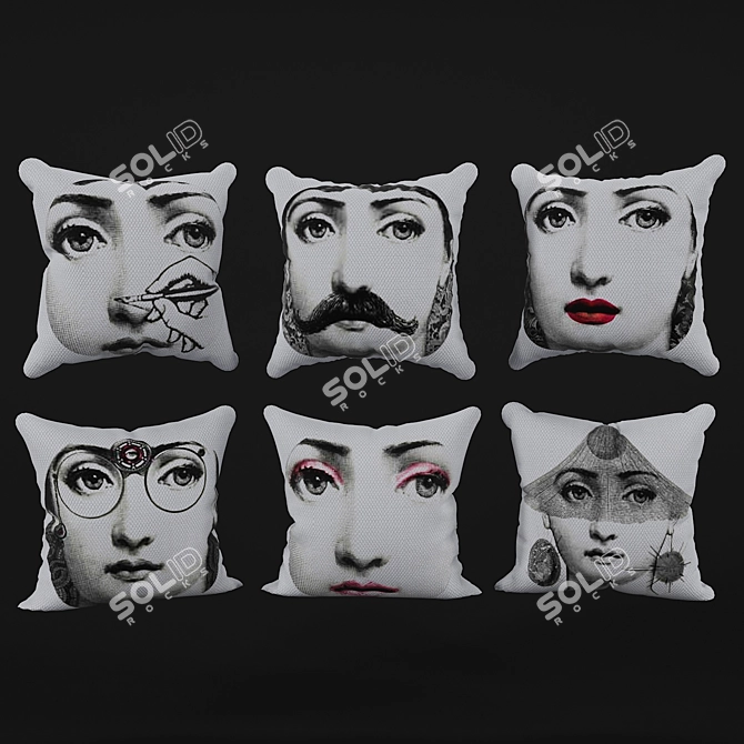 Lina Cavalieri Decorative Pillow 3D model image 2
