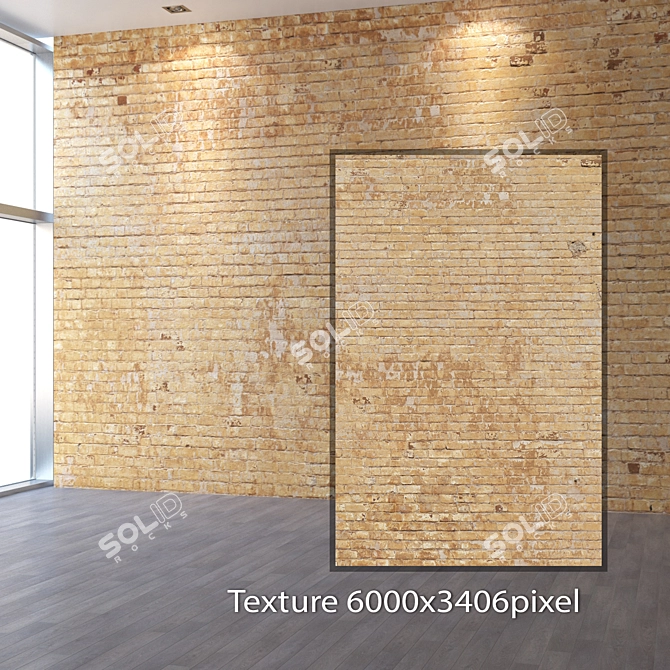 Seamless 4K Brick Texture 3D model image 2