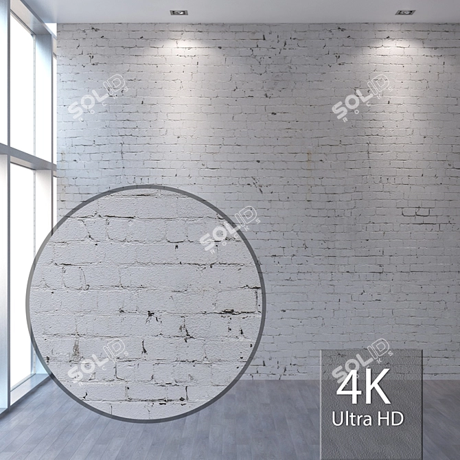 Title: Seamless 4K Bricklaying Texture 3D model image 1