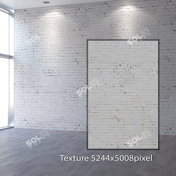 Title: Seamless 4K Bricklaying Texture 3D model image 2