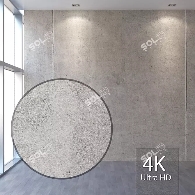 Seamless 4K Concrete Texture 3D model image 1