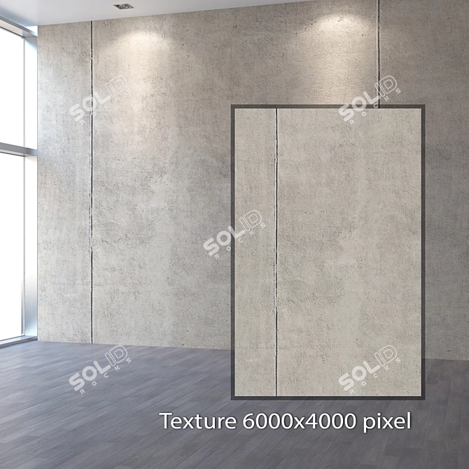 Seamless 4K Concrete Texture 3D model image 2