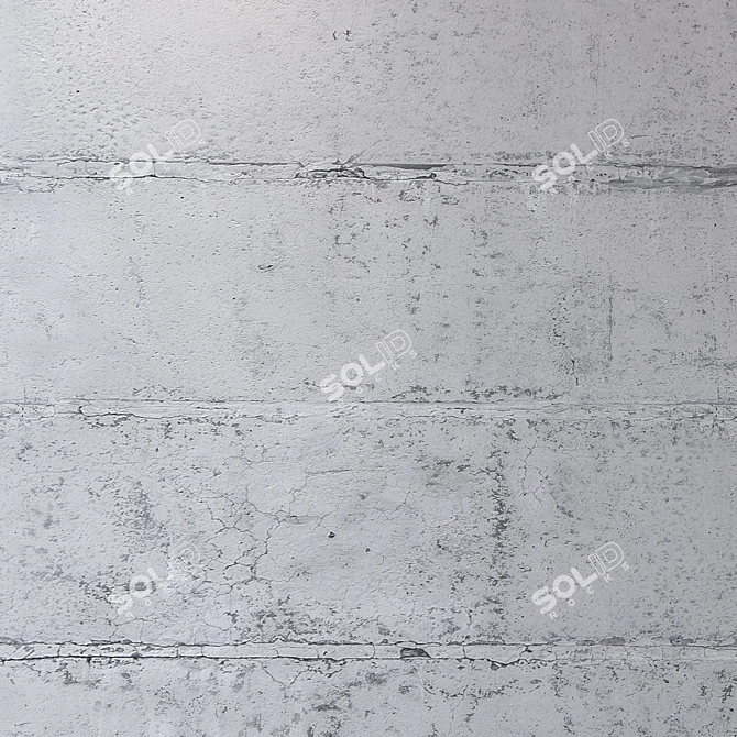 Seamless 4K Concrete Wall 3D model image 3