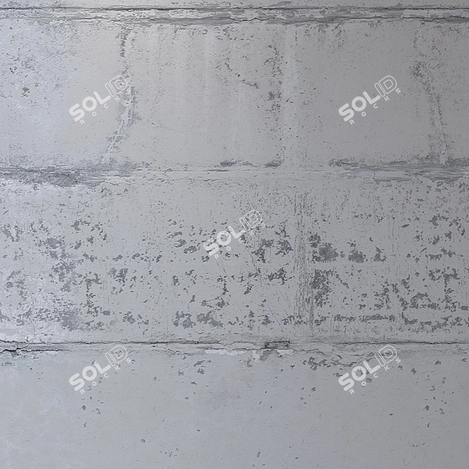 Seamless Concrete Wall Texture 3D model image 3