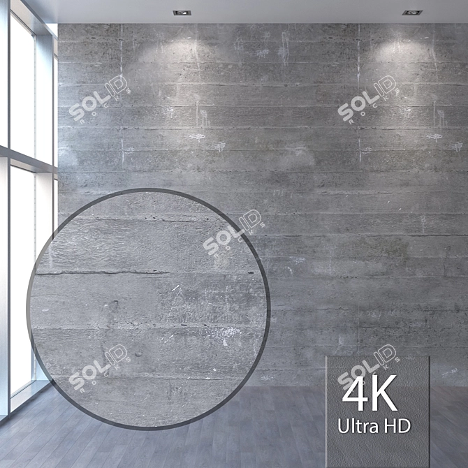 Title: Seamless 4K Concrete Texture 3D model image 1