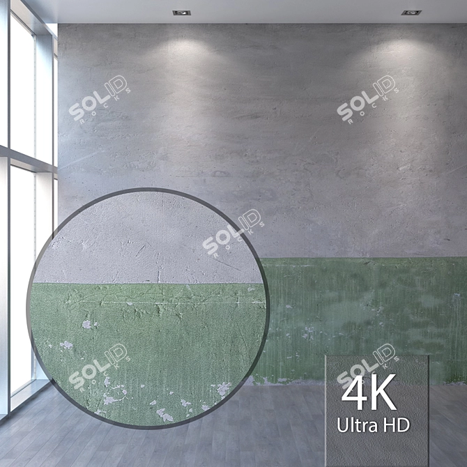 Seamless 4K Plaster Texture 3D model image 1