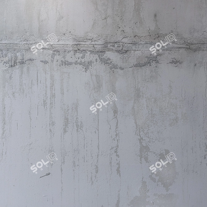 Seamless 4K Concrete Wall Texture 3D model image 3