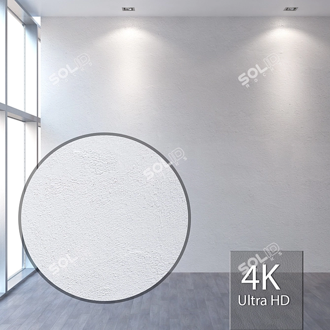 Title: Seamless Plaster 438 (White) 3D model image 1