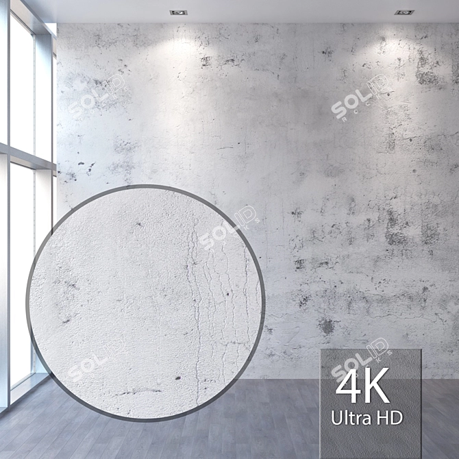 Seamless 4K Plaster Texture 3D model image 1