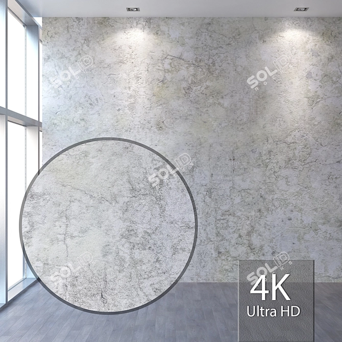 Seamless 4K Plaster Texture 3D model image 1