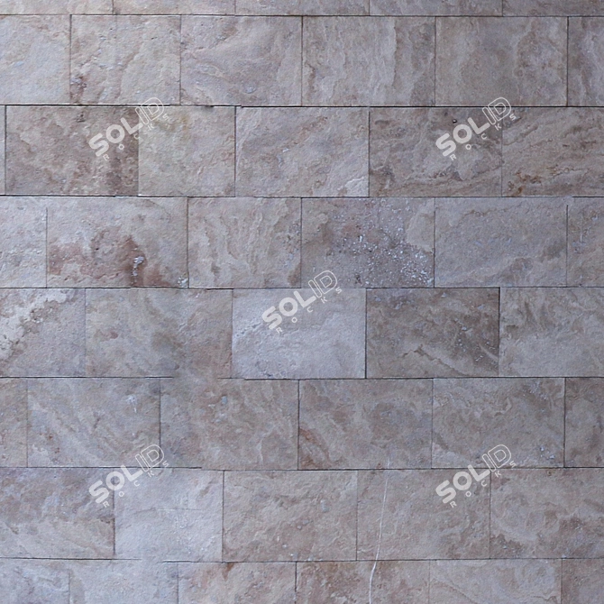 Seamless Travertine Texture 3D model image 3