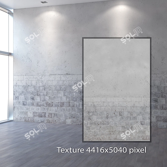 Title: Seamless 4K Concrete Wall Texture 3D model image 2