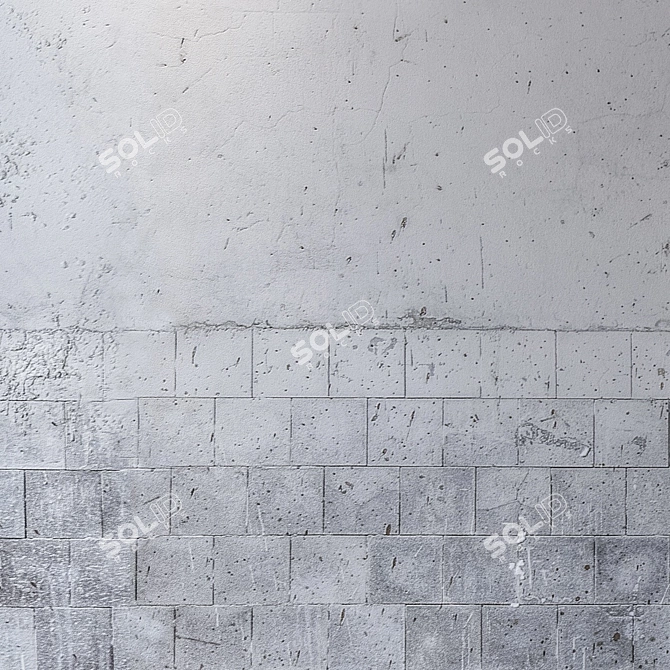 Title: Seamless 4K Concrete Wall Texture 3D model image 3