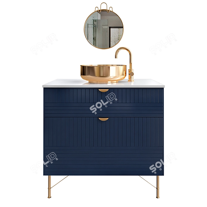 Ikea Hack Bathroom Vanity 3D model image 1