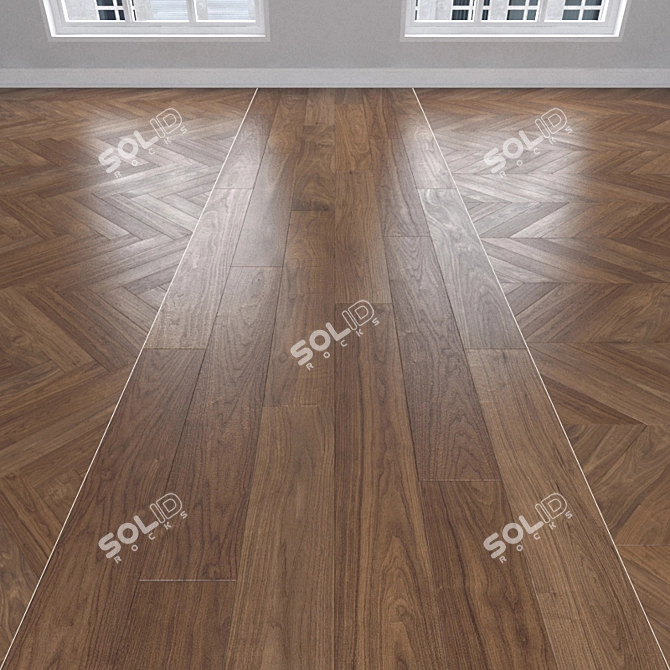 American Walnut: 3 Stunning Designs 3D model image 1