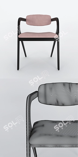 Sleek Keyko Seating: Comfort Meets Style 3D model image 3