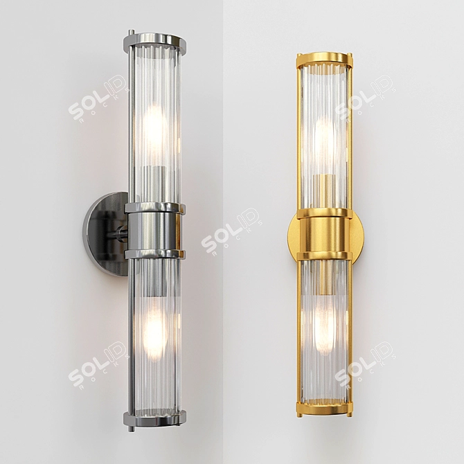 Claridges Double Wall Lamp 3D model image 1