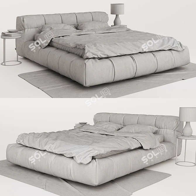 Cozy Italian Bed & Breakfast: Tufty 3D model image 3