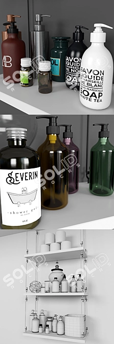 Luxury Bath 3D Accessories 3D model image 3