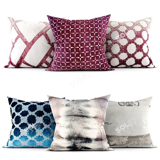 Cozy Cushion Collection 3D model image 1