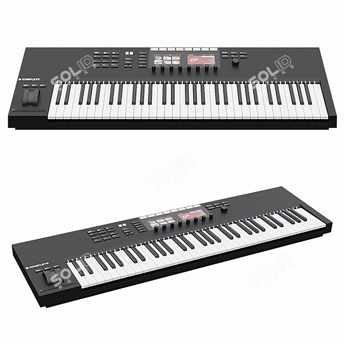 Ultimate MIDI Master Keyboard: Native Instruments Komplete Kontrol S61 MK2 3D model image 1