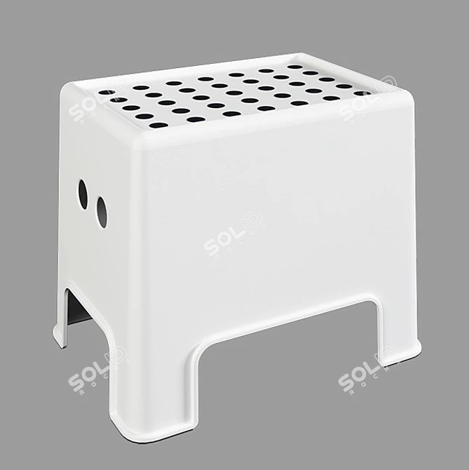 Sleek Ikea Stool for Any Space 3D model image 1