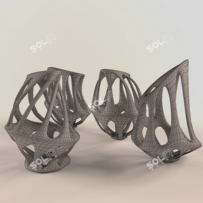 3D Vases - V-Ray Renderings 3D model image 3