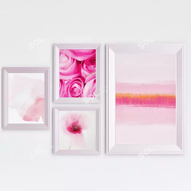 Elegant Memories Picture Frame 3D model image 1